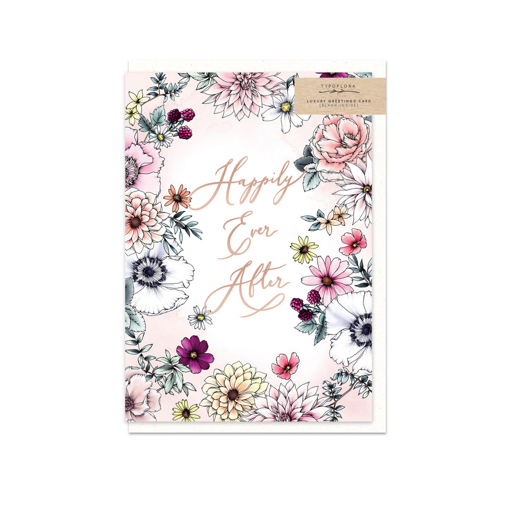 TYPOFLORA - HAPPILY EVER AFTER single card
