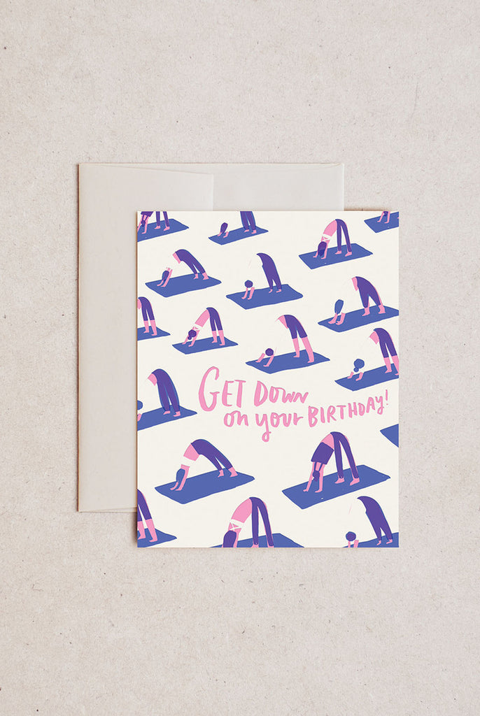 HELLO LUCKY - YOGA BIRTHDAY single card
