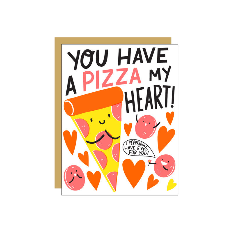 HELLO LUCKY - PIZZA MY HEART single card