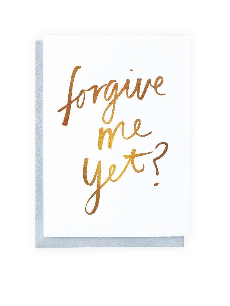 BLUSHING CONFETTI - FORGIVE ME YET? single card